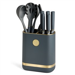 НАБОР AGNESS ИЗ 11ПР: 5 НОЖЕЙ,ПОДСТАВКА,ПОЛОВНИК,ЛОЖКА,ЛОПАТКА,ШУМОВКА,ЛОЖКА ДЛЯ СПАГЕТТИ