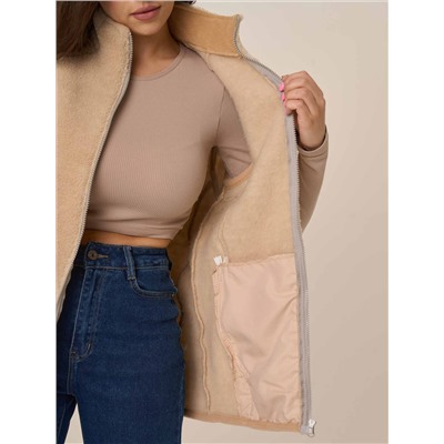 Жилет Альпика меховой из верблюжьей шерсти на молнии тонкий