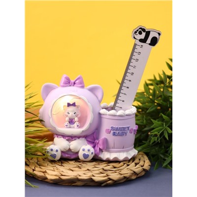 Ночник - подставка для канцелярских принадлежностей «Milly cat», purple