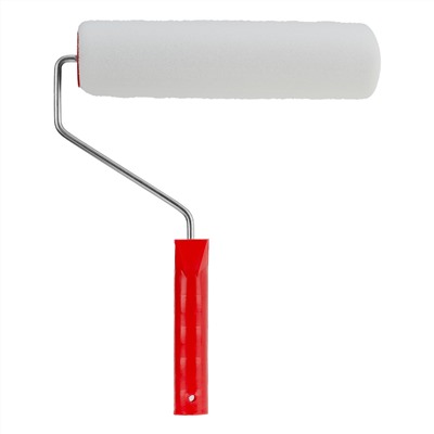 Валик "Поролон", в сборе, 250 мм, D 48 мм, D ручки 6 мм, крепление шплинтом Сибртех