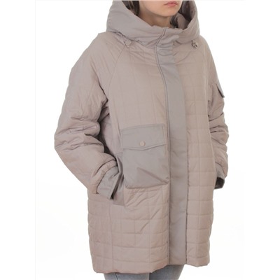 9608 GRAY Куртка стеганная демисезонная женская (100 гр. синтепон)
