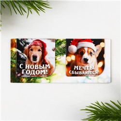 Магнитные закладки для книг, 2 шт. на подложке «Мечты сбываются»