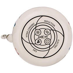 ЧАЙНИК AGNESS ЭМАЛИРОВАННЫ СО СЪЕМНЫМ ФИЛЬТРОМ ИЗ НЖС, СЕРИЯ "ФРУКТЫ" 1,3 Л