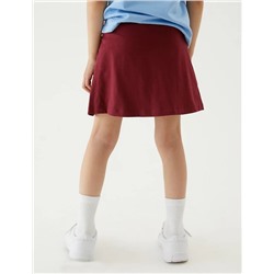 Girls' Cotton with Stretch Sports Skorts (2-16 Yrs)