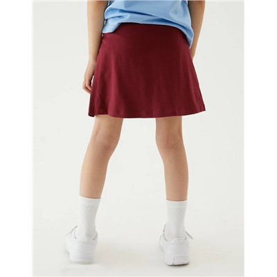 Girls' Cotton with Stretch Sports Skorts (2-16 Yrs)