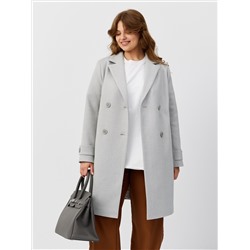 Пальто женское демисезонное 25570 (сильвер/ёлочка)