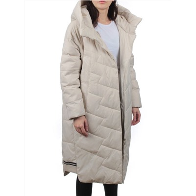 3066 LT. BEIGE Пуховик зимний женский (80% пух, 20% перо)