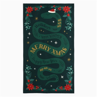 Набор в мешочке Этель Merry Xmas: полотенце 40×70 см, формочки для запекания - 3 шт.