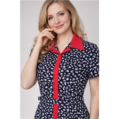 Женское платье 39065 / темно-синий