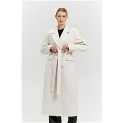 Пальто женское демисезонное 26326 (молочный/рубчик)