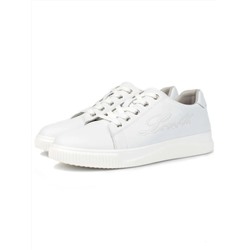 05-PDD165-1 WHITE/GRAY Кроссовки женские (натуральная кожа)
