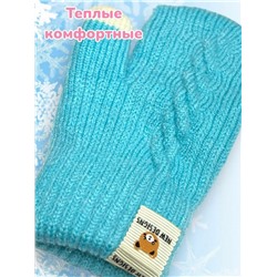 Варежки теплые для девочек Арт 2023/7 модель 2