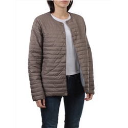 K-527 GRAY BROWN Куртка демисезонная стеганая женская (70 гр. холлофайбер)