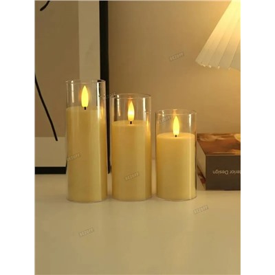 Свечи с эффектом мерцания (1 шт) (3562)