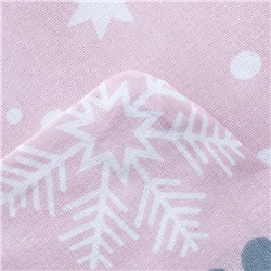 Постельное белье новогоднее "Этель" 2 сп Snow 175*215см,200*220см,70*70см-2 штуки
