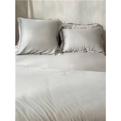 Простыня на резинке SL Home Tencel 200*200+30 см , цв. светло-серый