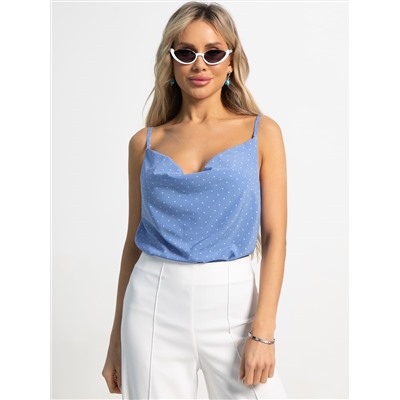 Топ Легкий штрих (голубой/горох) Б15569-34М