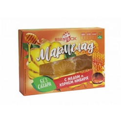 Мармелад желейный формовой на фруктозе "С медом и корнем имбиря"  "Marmbox" 200гр