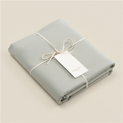 Простыня 1.5 спальная SL Home Percale 300ТС, 160×235 см, олива, хлопок 100%