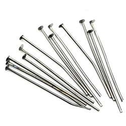 Пины-штифты 30*0,8мм цв.черный никель, упаковка 25пар