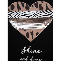 Комплект для девочки: лонгслив и легинсы