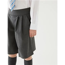Girls' Pleat Front School Culottes (2-18 Yrs)