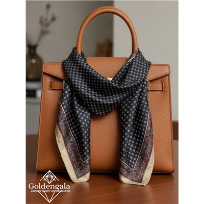 Косынка шелковая с принтом Арт 25183/005