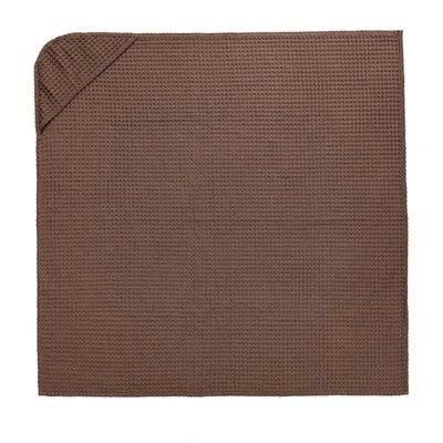 Полотенце уголок вафельное Крошка Я "Boho" 120х120 см, цвет мокко, 100% хлопок, 290 г/м2
