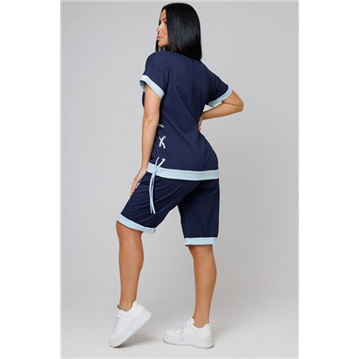 Женский костюм с бермудами 2150 / Синий