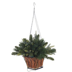 GAEM Кашпо хвойное с подсветкой, 35 LEDламп, 92ветки, L49 W49 H73 см, (3хАА н/п)