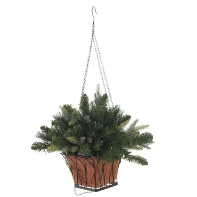 GAEM Кашпо хвойное с подсветкой, 35 LEDламп, 92ветки, L49 W49 H73 см, (3хАА н/п)