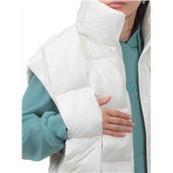 2853 WHITE Жилет утепленный женский (80% пух, 20% холлоффайбер)