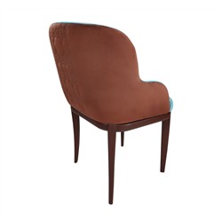 Стул SHT-ST39-3/S132
                        коричнево-голубой / орех европейский