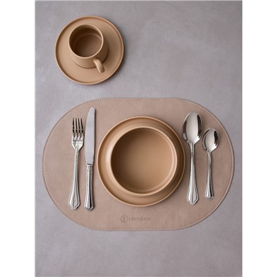 Салфетка сервировочная Pool, 30х45 см, коричневая/бежевая