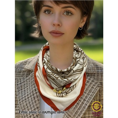 Платок на шею с украшением Артикул 2455/29