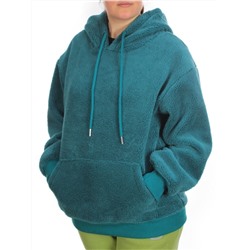 110 TURQUOISE Худи женское Тедди на флисе