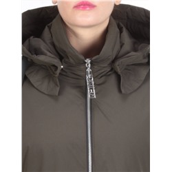 ZW-2306-C SWAMP COLOR Пальто демисезонное женское (100 гр. синтепон) BLACK LEOPARD