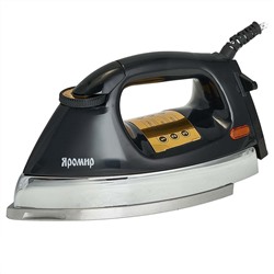 Утюг ЯРОМИР ЯР-001 черный: 1400 Вт, АЛЮМИНИЕВАЯ подошва, вес 2,2 кг (6) оптом