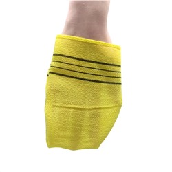 Bath Towel Мочалка-варежка для душа с пилинг-эффектом, однослойная, жёлтый