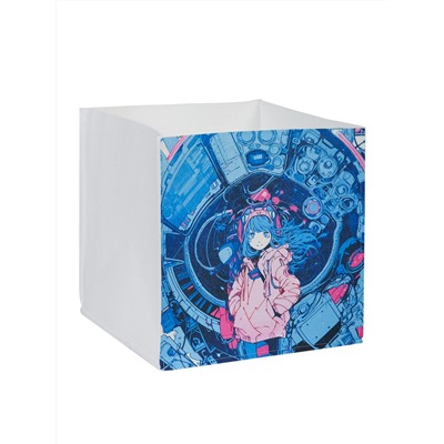 Органайзер для хранения "Аниме @alita_ztratus", белый, 30х30х30см, 24л