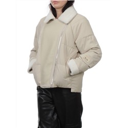 S24-163 BEIGE Куртка демисезонная женская (100 гр. холлофайбер)