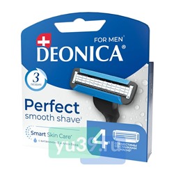 Кассеты сменные для станка DEONICA 3 FOR MEN 4шт