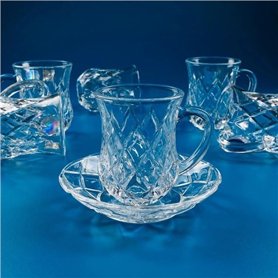 588-641 Чайный набор 12пр. 130мл в под.уп.(х8)Стекло