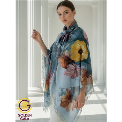 Платок теплый кашемировый с 3D принтом Арт 2591П/09