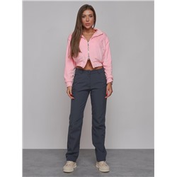 Брюки спортивные софтшелл MTFORCE женские темно-серого цвета 2410TC