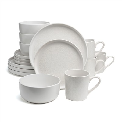 НАБОР ПОСУДЫ ОБЕДЕННЫЙ BRONCO "CHOICE WHITE" НА 4 ПЕР. 16 ПР.