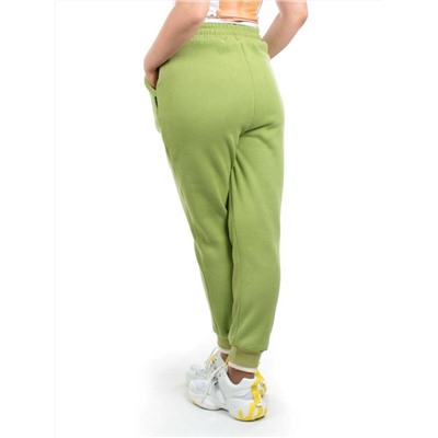 10 GREEN Брюки спортивные женские на флисе (100% хлопок) 7986