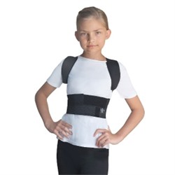 0502 Корректор осанки для детей эластичный "Польза" р.4 (бежевый)