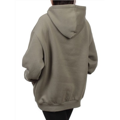 2610 GRAY GREEN Толстовка женская (85% хлопок, 10% полиэстер, 5% спандекс)