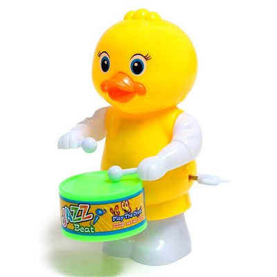 Заводная игрушка «Утка барабанщик», МИКС